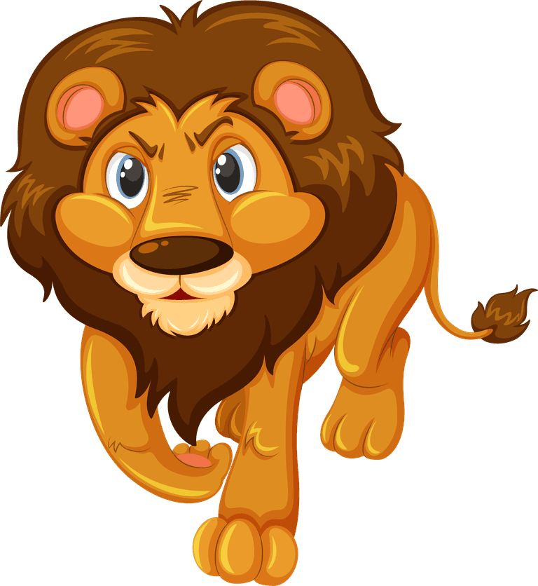lion isolated different animals