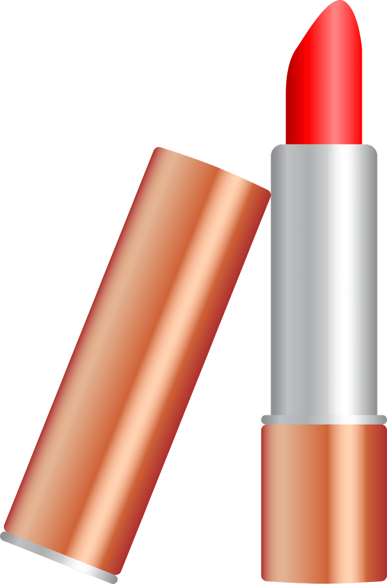 lipstick a variety of cosmetics clip art