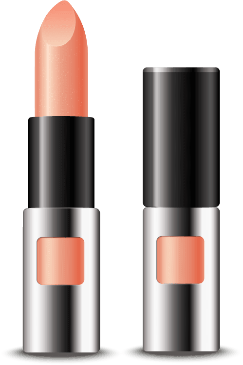 lipsticks assortment realistic set transparent