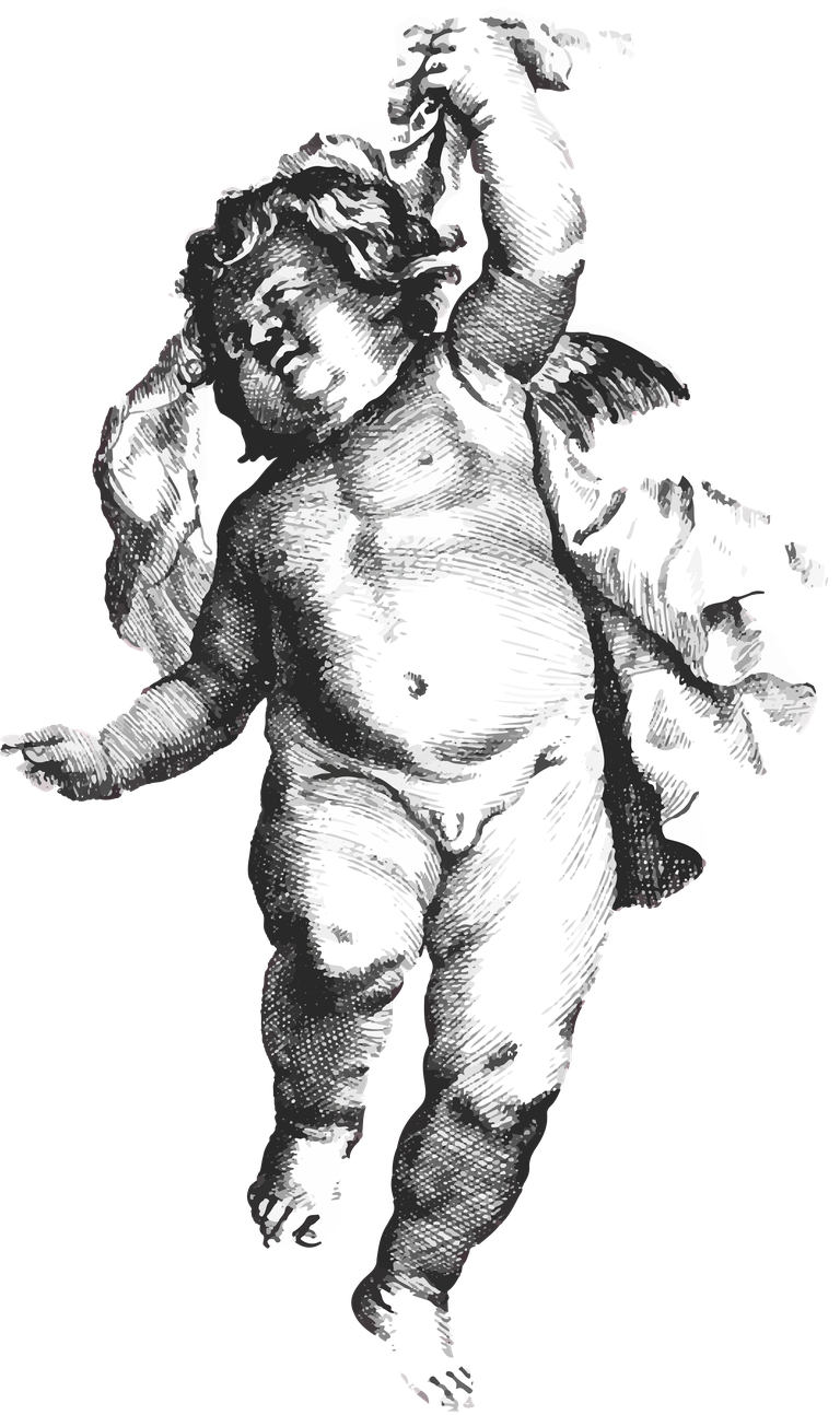 little angel vintage cute cherub set