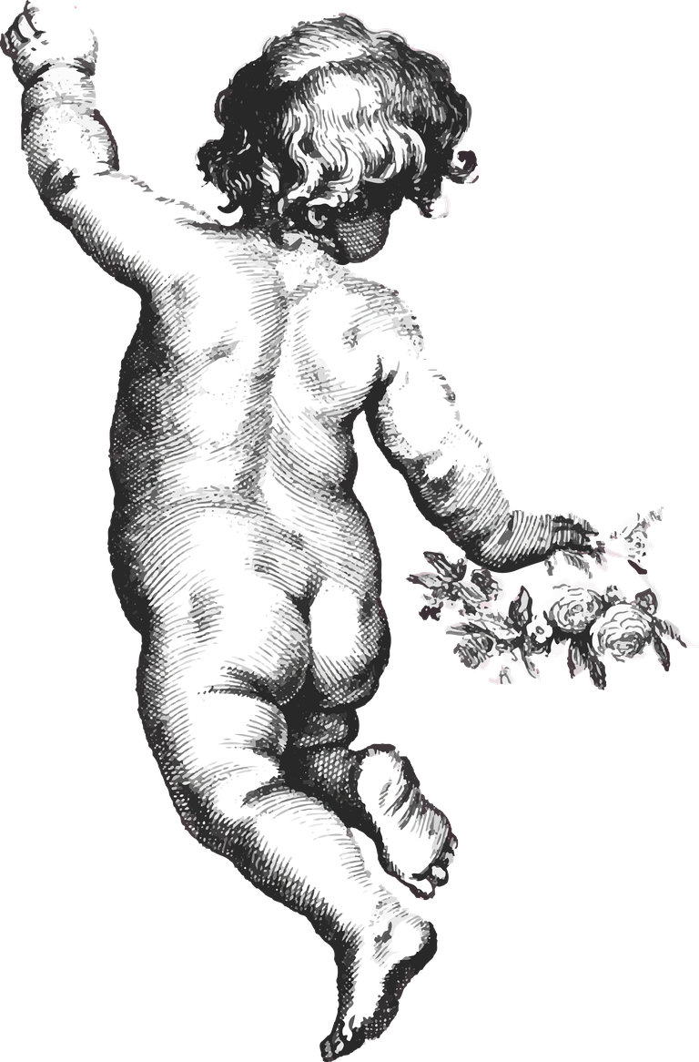 little angel vintage cute cherub set