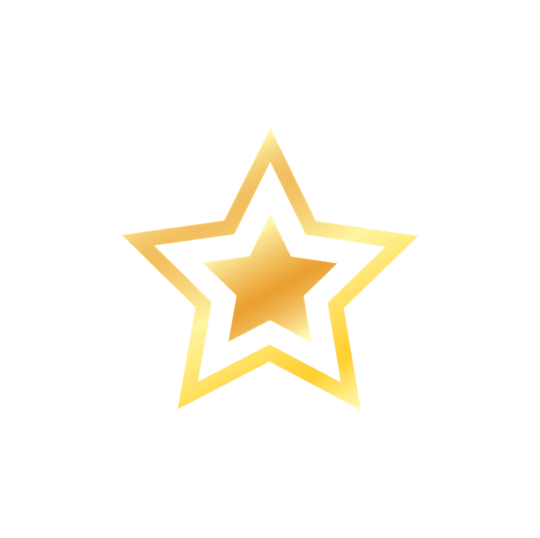 little star golden stars collection for festive decorations, invitations and celebrations