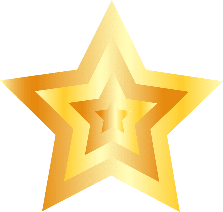 little star golden stars collection for festive decorations and creative projects