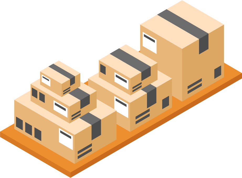 Isometric transport shipping and logistics elements