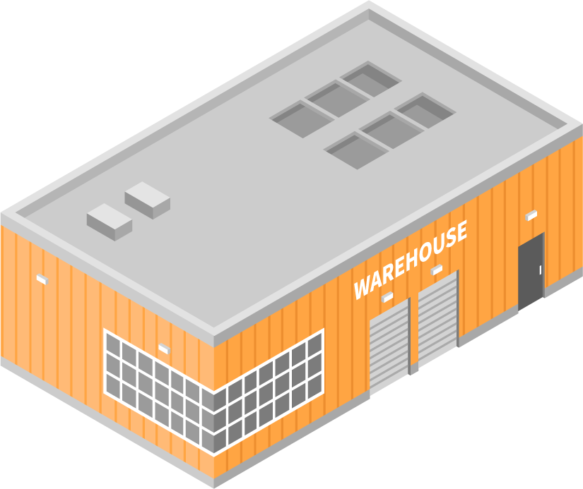 Isometric transport shipping and logistics elements