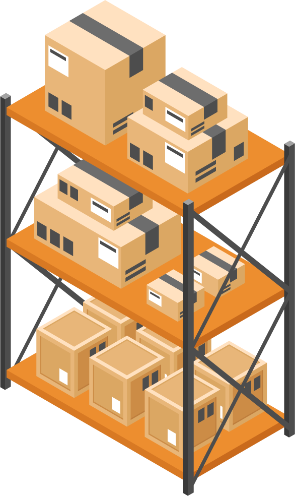 Isometric transport shipping and logistics elements