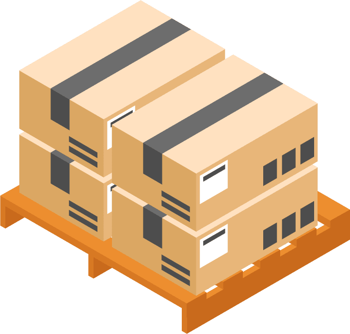 Isometric transport shipping and logistics elements