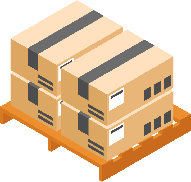 Isometric transport shipping and logistics elements