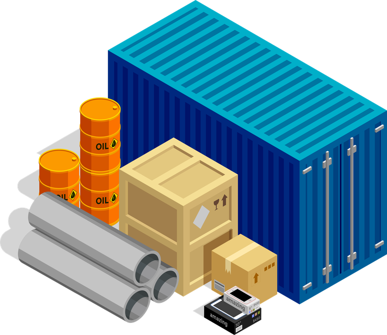 isometric global logistics, warehouse logistics, maritime transport logistics