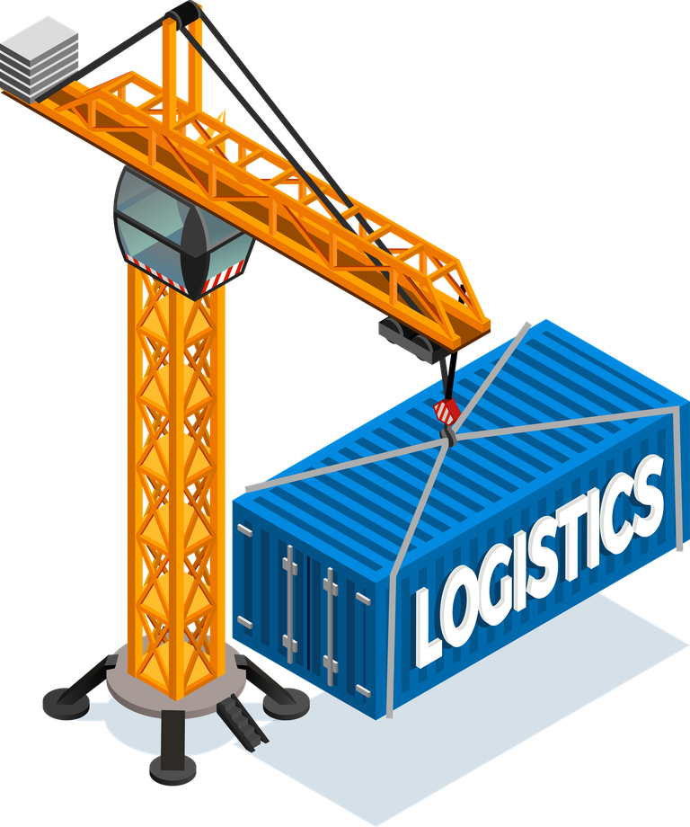 isometric global logistics, warehouse logistics, maritime transport logistics