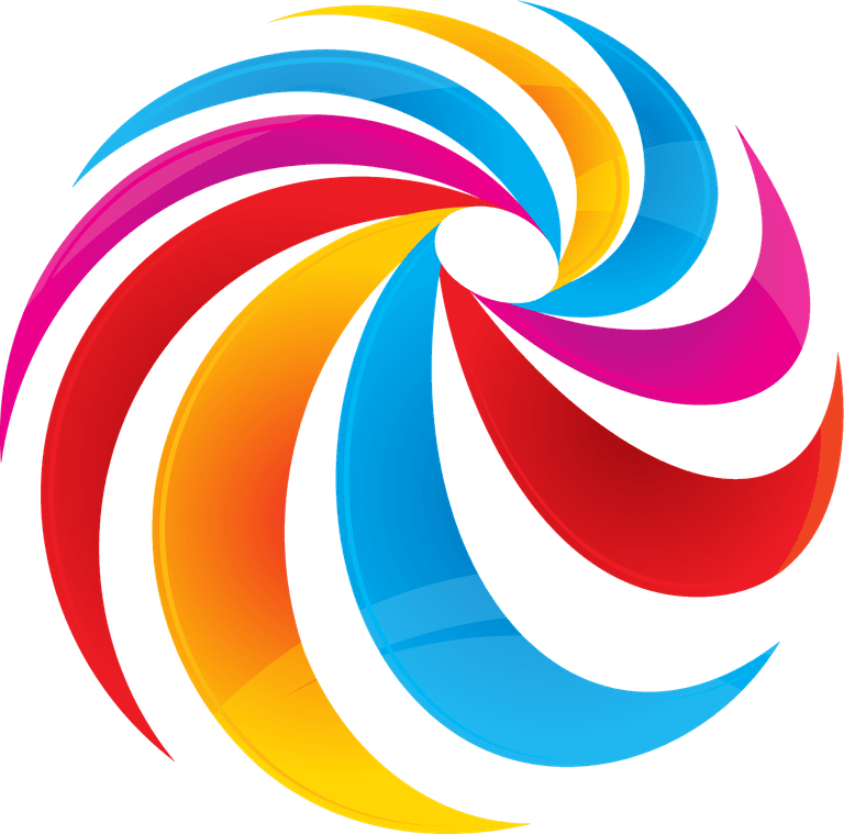 logo design element abstract collection with vibrant swirls for modern branding needs