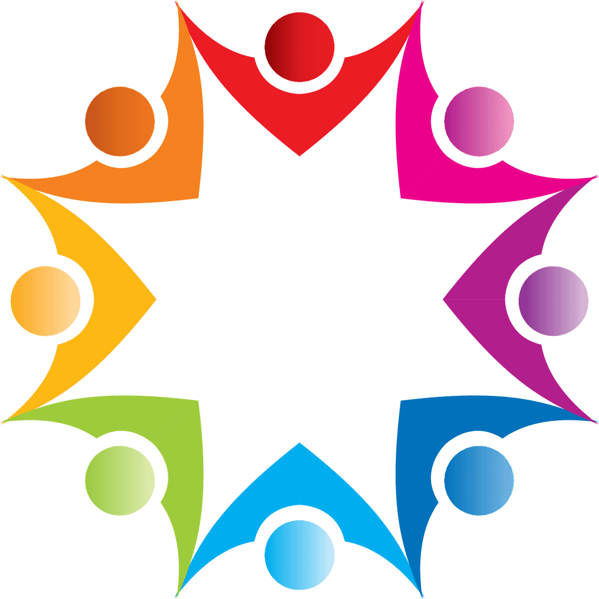 colorful logo design element abstract collection for community engagement and collaboration