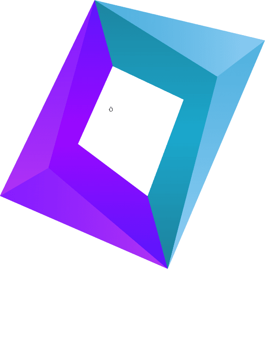 logo design with blue and violet combination