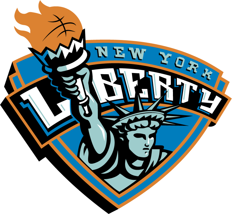 logo nba team logos featuring the new york liberty with iconic torch design