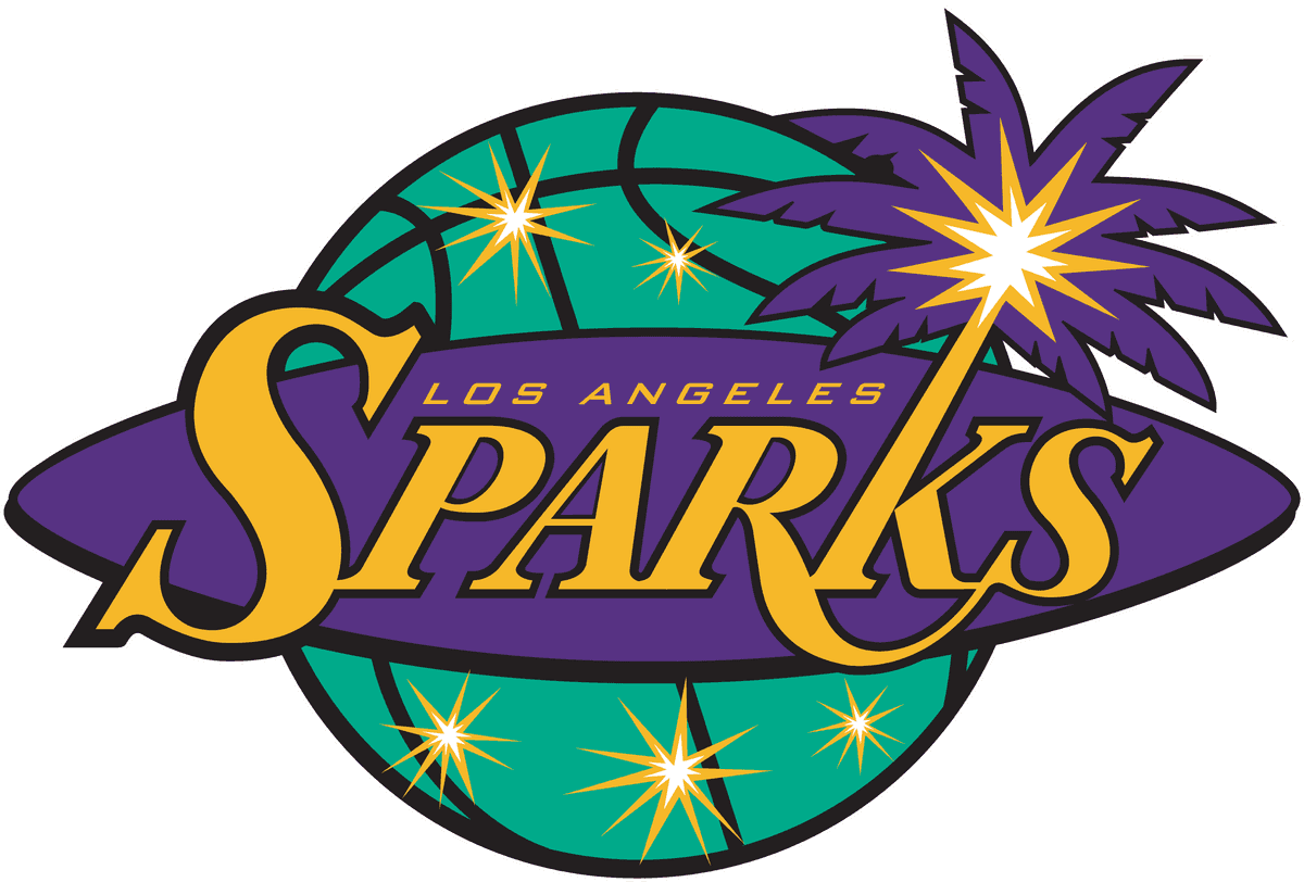 los angeles sparks logo showcasing vibrant colors and unique tropical features for nba team logos