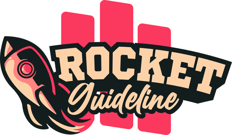 logo rocket mascots and text