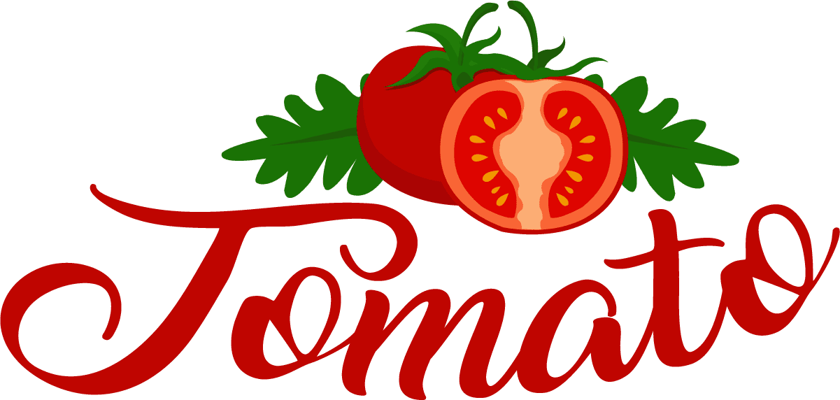 logotypes isolation red tomato icon various shapes