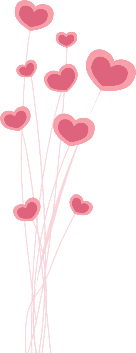 love pink elements vector for romantic decorations and cheerful celebrating occasions