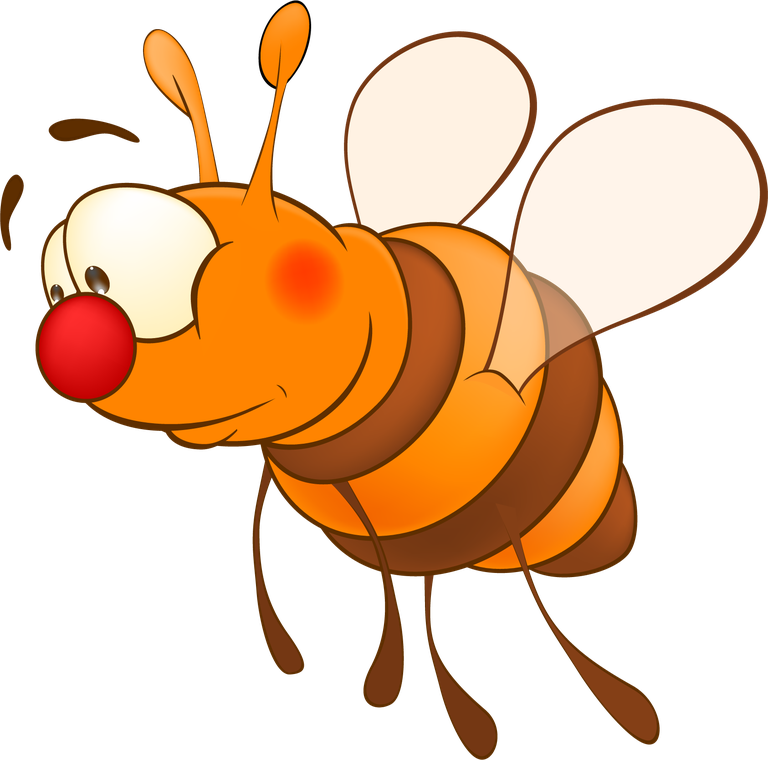 lovely fly cute cartoon bees vector