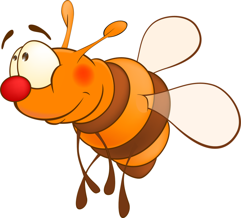 lovely fly cute cartoon bees vector