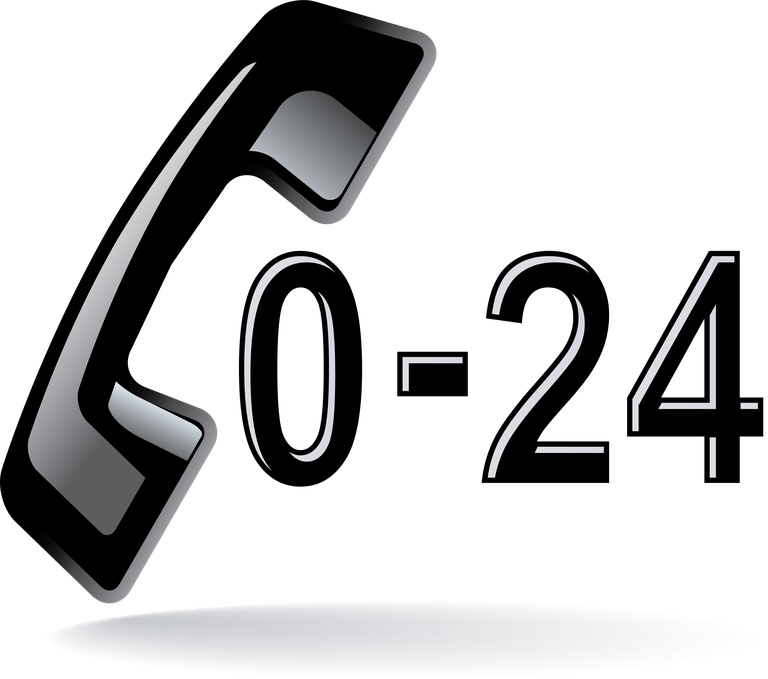 lovely living icon vector for 24-hour customer service and support communication