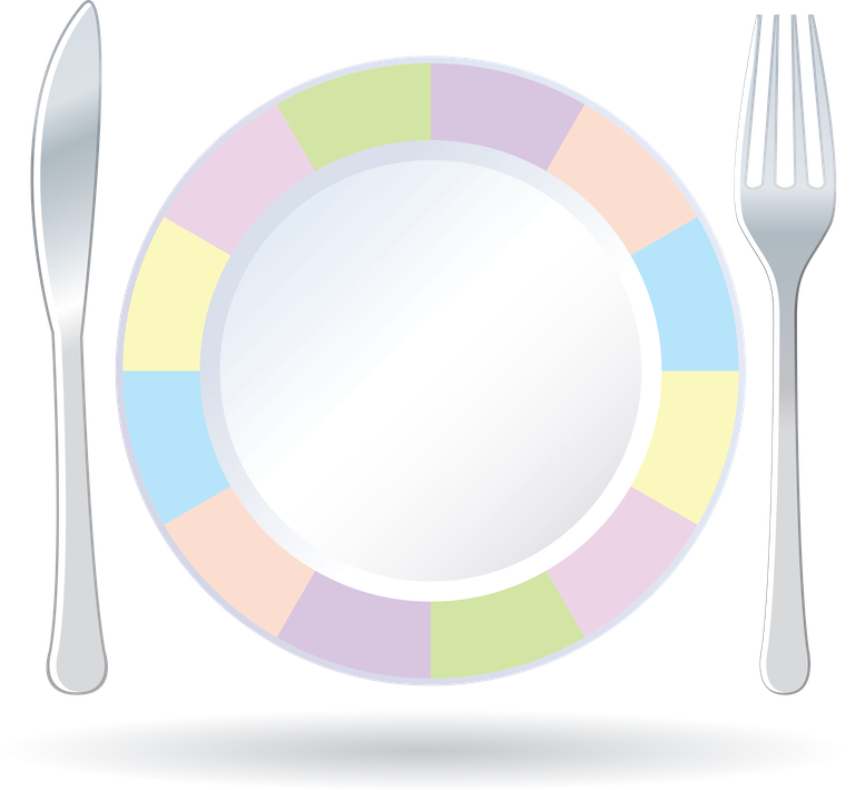 lovely living icon vector: charming plate and cutlery illustration for joyful dining experiences