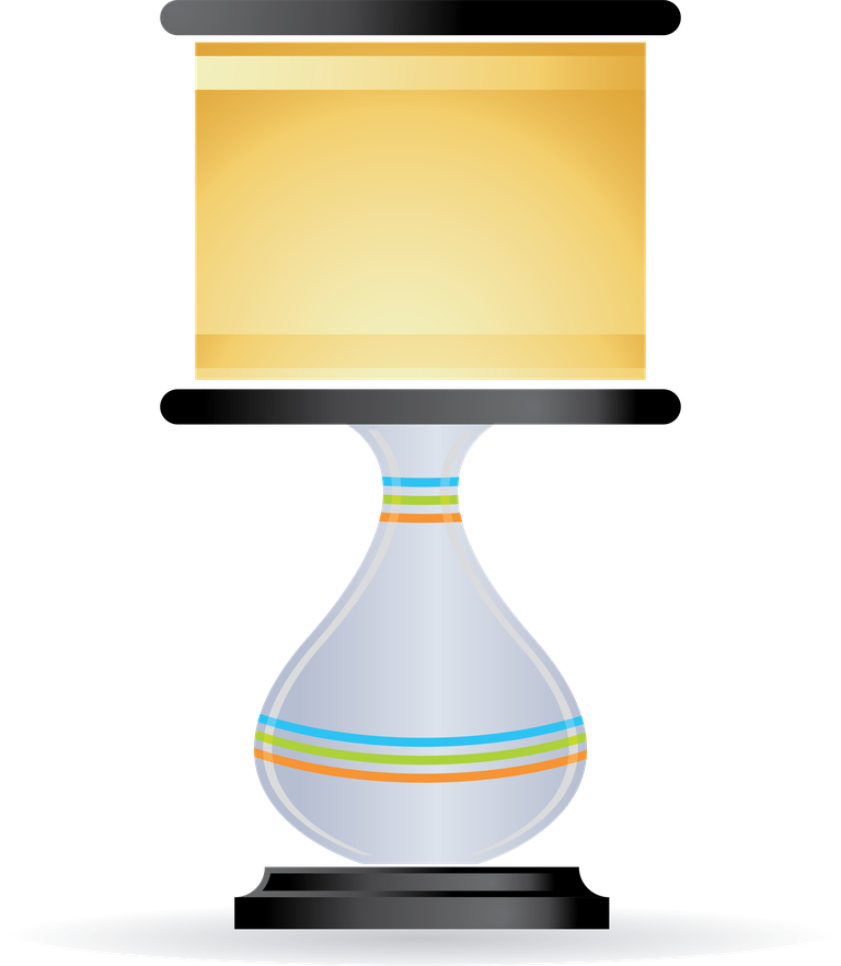 lovely living icon vector of a stylish table lamp for modern interiors