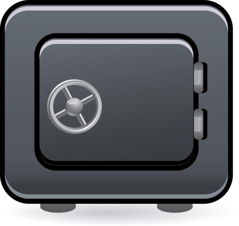 lovely living icon vector of a secure safe for home protection and storage