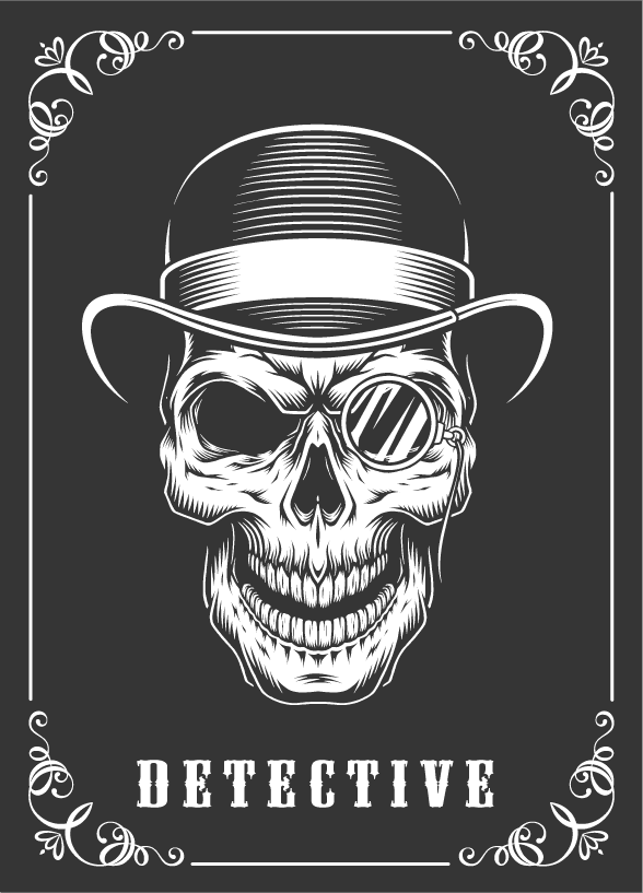 mafia emblem gangster skull mafia cards game