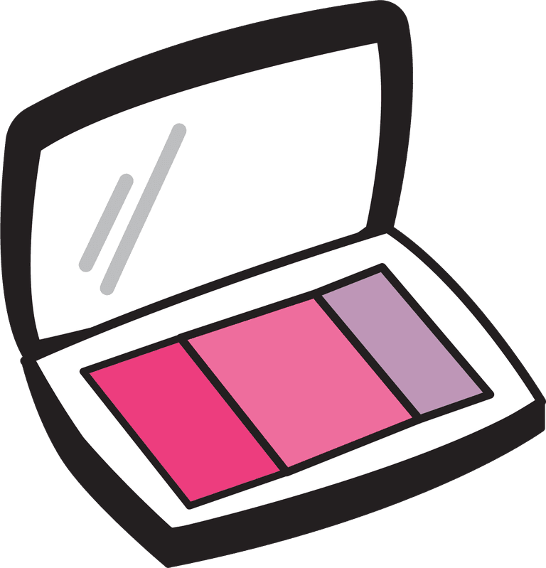 make up cosmetic background featuring a stylish blush palette for beauty enthusiasts