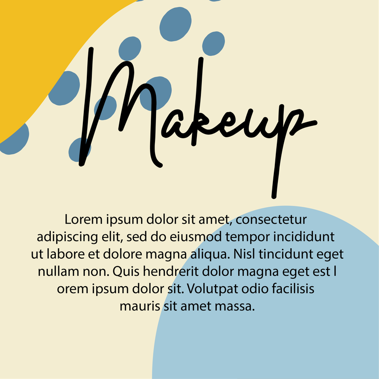 instagram cosmetics and makeup post template