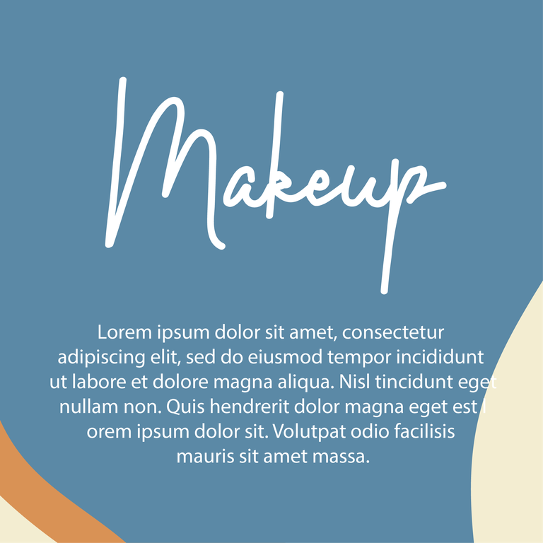 instagram cosmetics and makeup post template