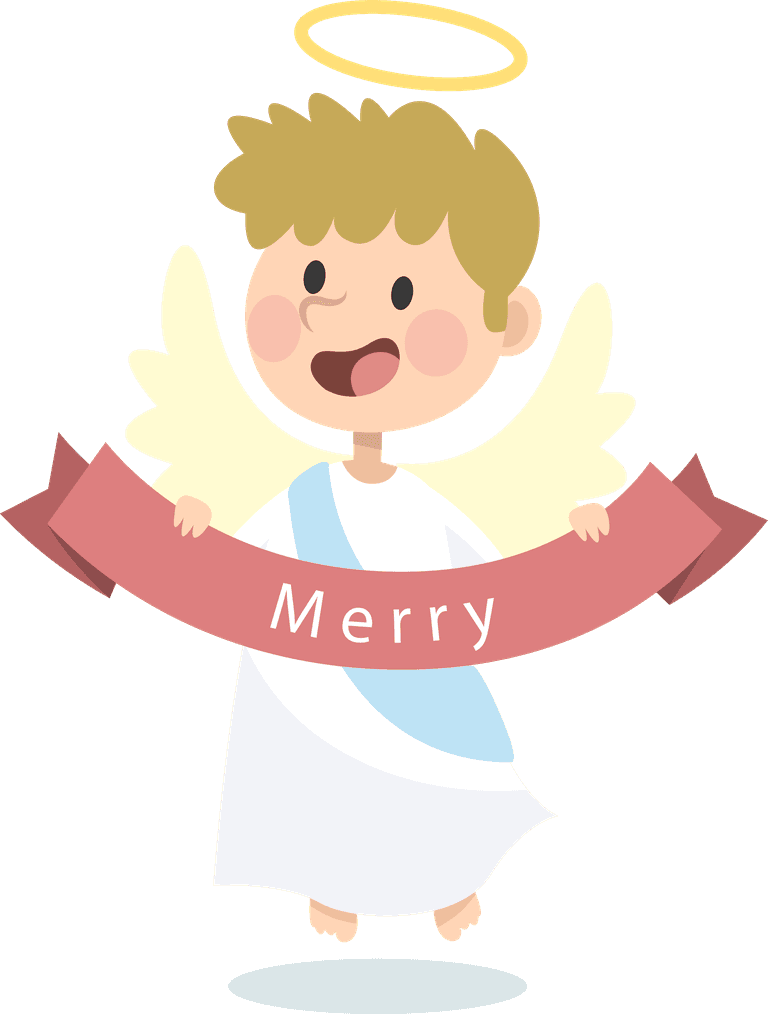 male angel christmas character collection