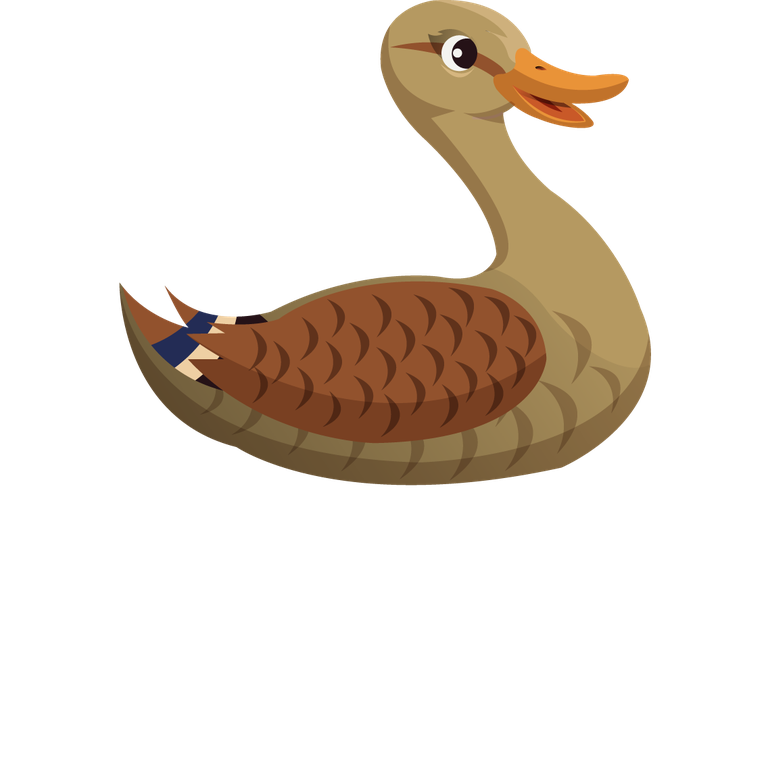 mallard animals icons cute cartoon sketch