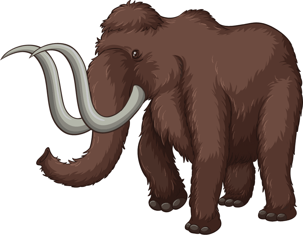 mammoth isolated picture wild animals