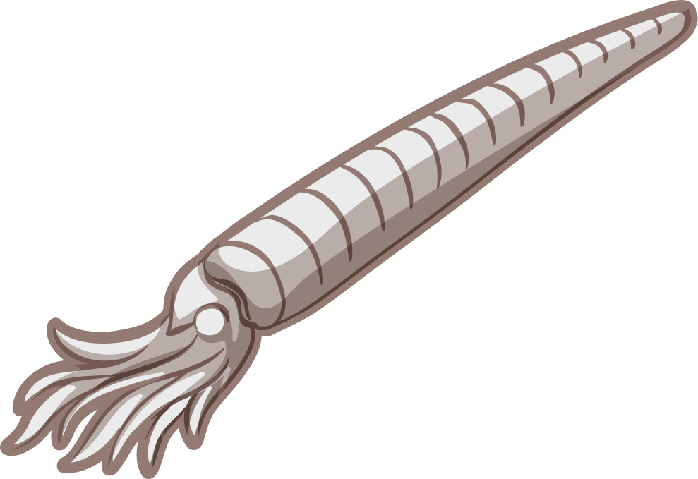 Fossil under the ground illustration