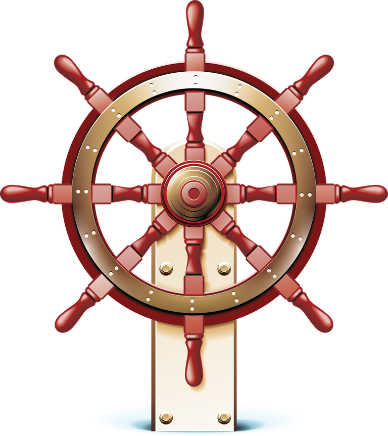marine tourism icon vector featuring a classic ship's wheel for nautical adventures