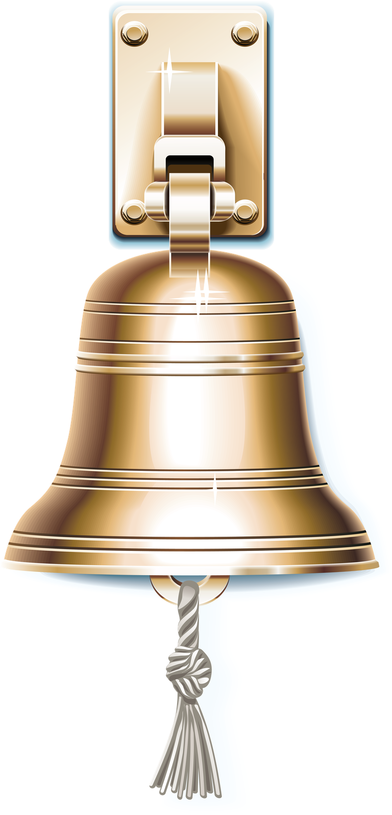 marine tourism icon vector featuring a classic ship bell for coastal adventures