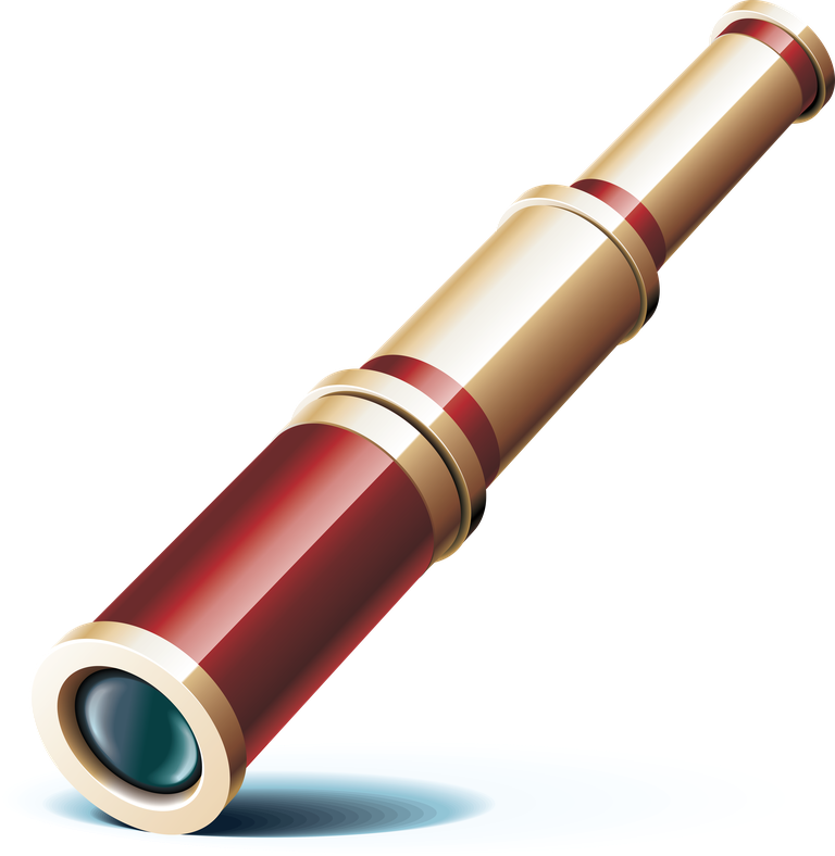 marine tourism icon vector featuring a stylish telescope for exploration at sea