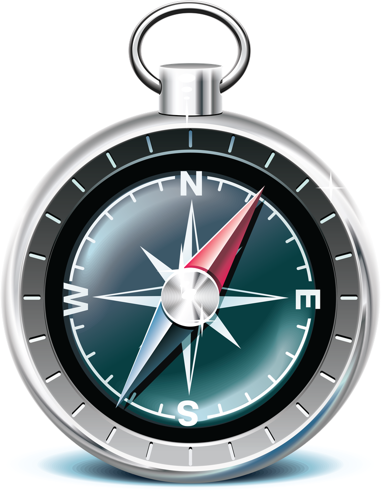 marine tourism icon vector featuring a classic compass for navigation adventures
