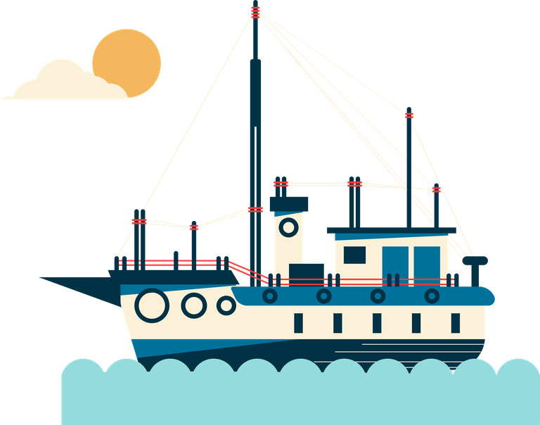 maritime ships icons classic modern sketch