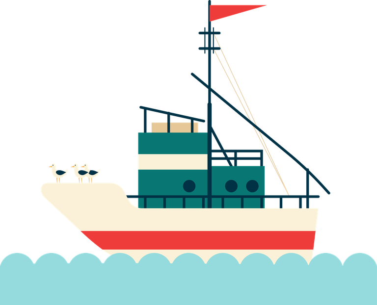 maritime ships icons classic modern sketch