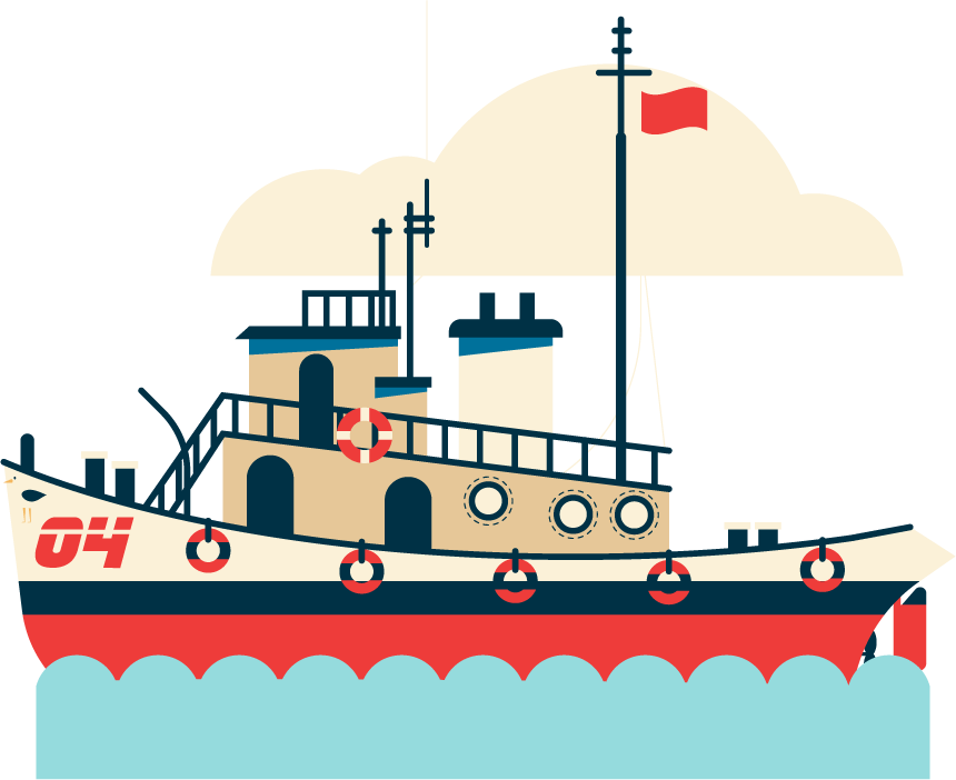 maritime ships icons classic modern sketch