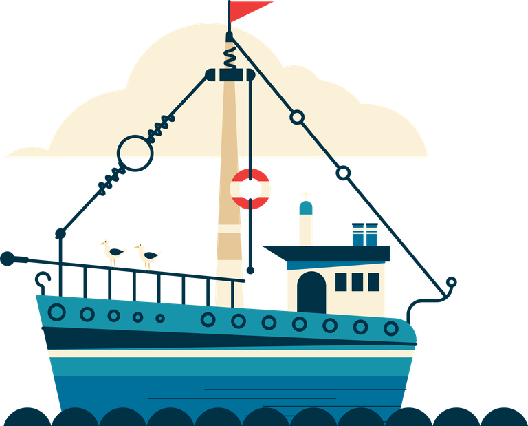 maritime ships icons classic modern sketch