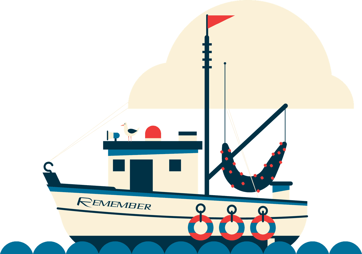 maritime ships icons classic modern sketch