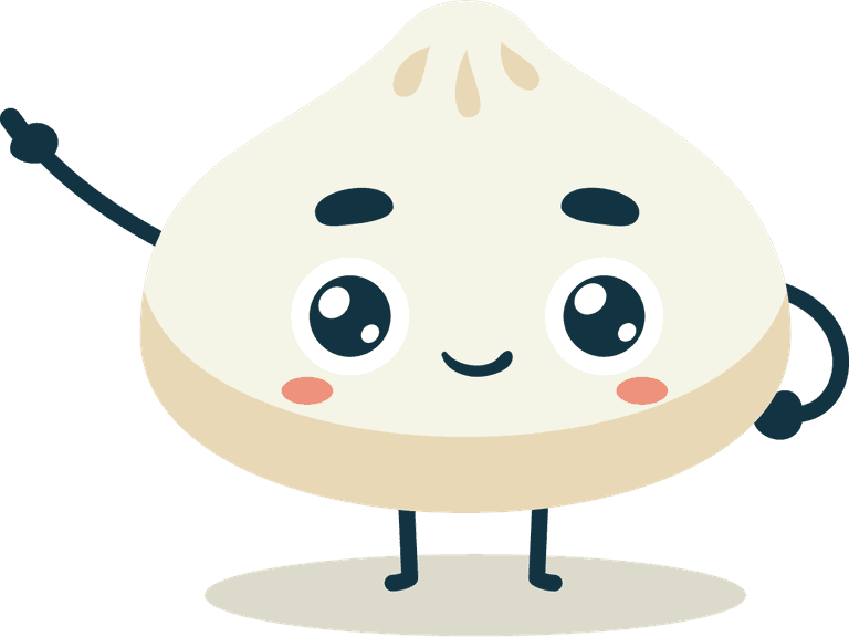 mascot images cute dumpling character perfect for food brands and promotions