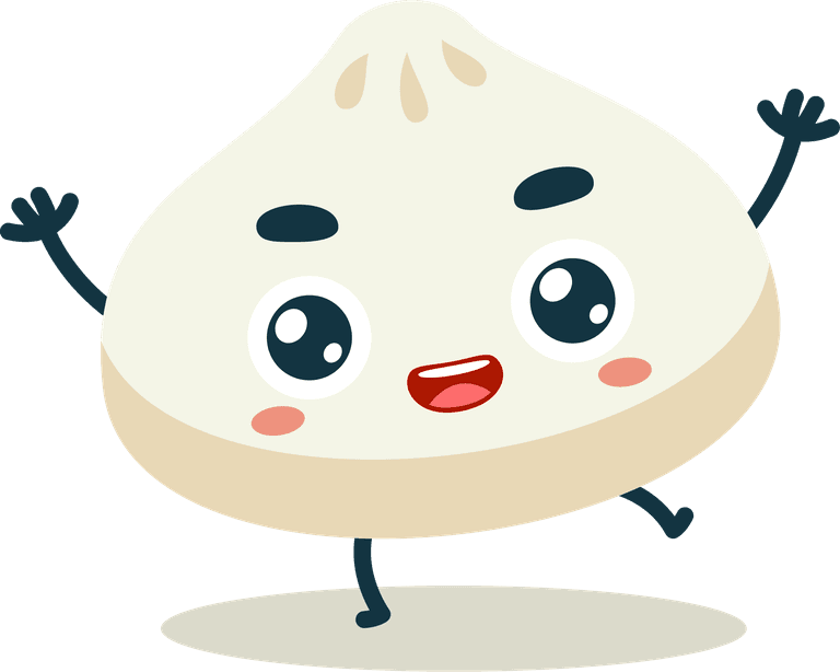 adorable mascot images cute dumpling for playful branding and friendly marketing