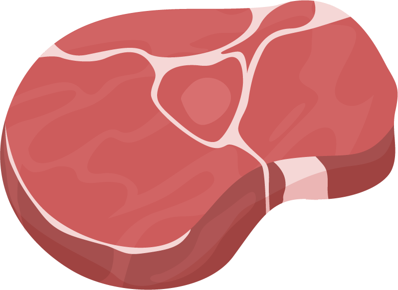 meat food icons colored sketch for culinary applications and food-related projects