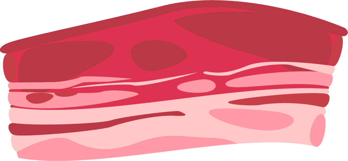 meat food icons colored sketch for culinary illustrations and recipe designs