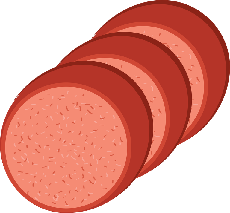 simple meat and grill illustration featuring slices perfect for barbecue and culinary purposes